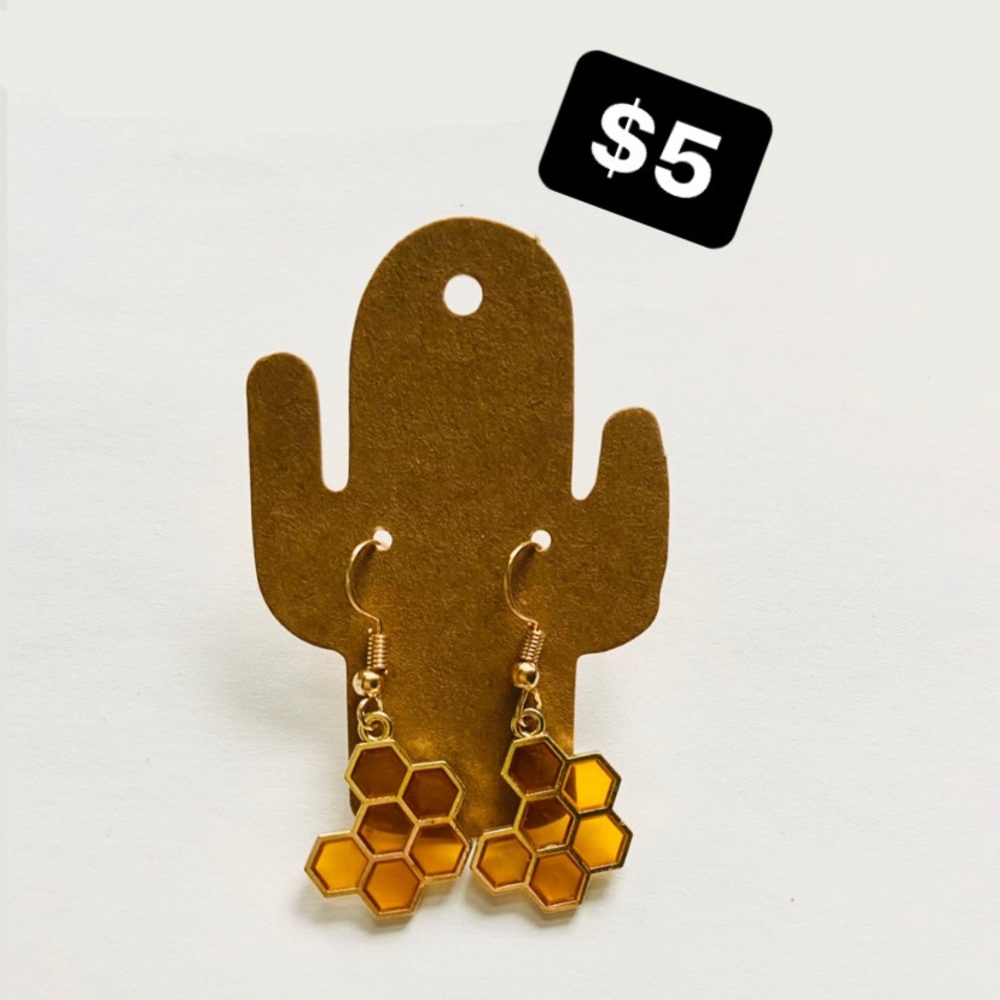 honeycomb earrings